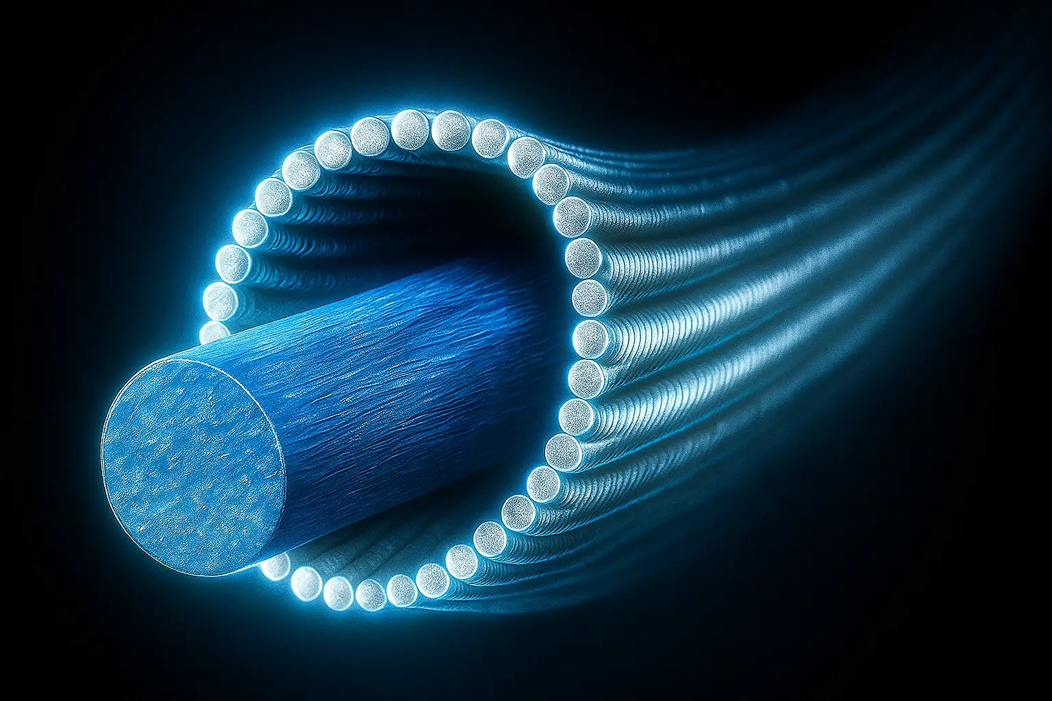 Image showing the quality of our grounding technology silver fiber